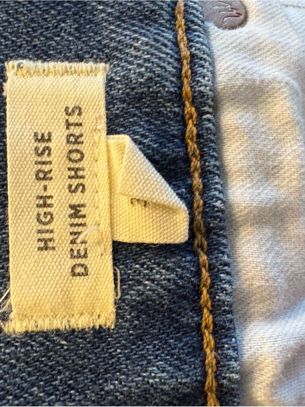 Madewell Distressed Mid-Blue Denim Cutoff Shorts - Picture 6 of 7